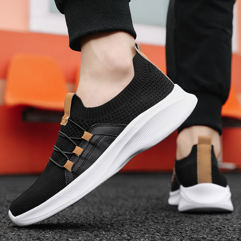 Ortopediska stickade sneakers – Ventilerande slip-on-skor med bekväma innersulor och halkfria sulor