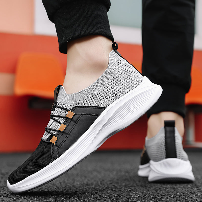 Ortopediska stickade sneakers – Ventilerande slip-on-skor med bekväma innersulor och halkfria sulor