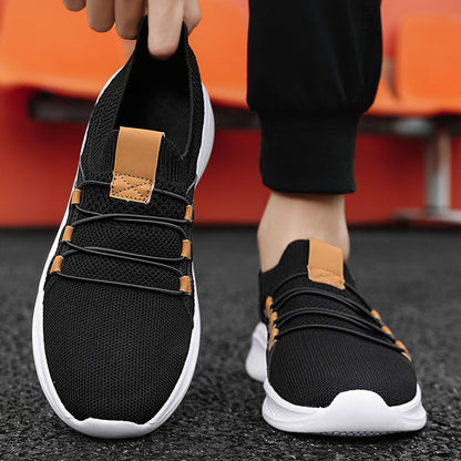 Ortopediska stickade sneakers – Ventilerande slip-on-skor med bekväma innersulor och halkfria sulor