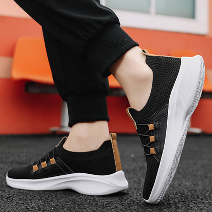 Ortopediska stickade sneakers – Ventilerande slip-on-skor med bekväma innersulor och halkfria sulor