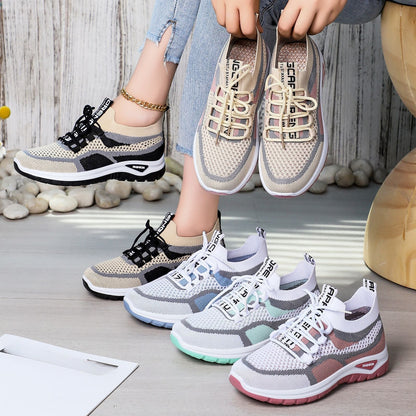 Ortopediska promenadskor för kvinnor – bekväma sneakers med fotvalvsstöd för att förebygga fotvärk