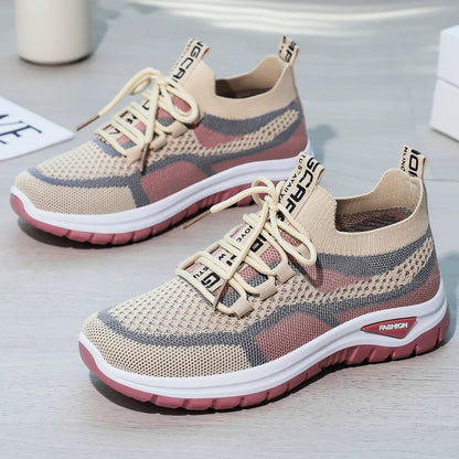 Ortopediska promenadskor för kvinnor – bekväma sneakers med fotvalvsstöd för att förebygga fotvärk