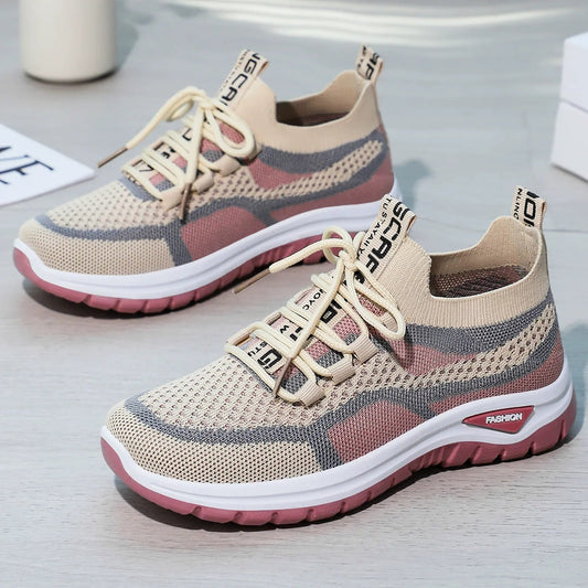 Ortopediska promenadskor för kvinnor – bekväma sneakers med fotvalvsstöd för att förebygga fotvärk